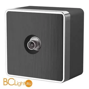 ТВ-розетка оконечная (графит рифленый) Werkel Gallant W5083004 a051343