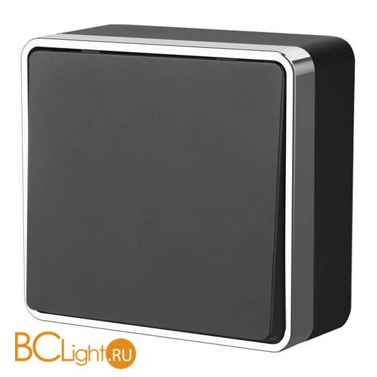 Выключатель одноклавишный (черный/хром) Werkel Gallant W5010035 a050968