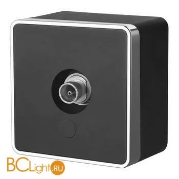 ТВ-розетка оконечная (черный/хром) Werkel Gallant W5083035 a050969