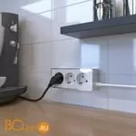 Удлинитель 3-х местный 3 м (белый/хром) Werkel Gallant W6523601 a048486 - Фото 0