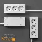 Удлинитель 3-х местный 3 м (белый/хром) Werkel Gallant W6523601 a048486 - Фото 1