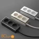 Удлинитель 3-х местный 3 м (белый/хром) Werkel Gallant W6523601 a048486 - Фото 2