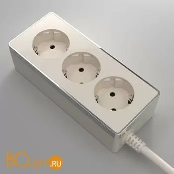 Удлинитель 3-х местный 3 м (слоновая кость/хром) Werkel Gallant W6523603 a050203