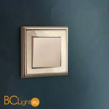 Рамка на 1 пост (золото/белый) Werkel Palacio Gracia W0011429 a051325 - Фото 0