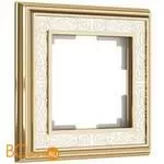 Рамка на 1 пост (золото/белый) Werkel Palacio Gracia W0011429 a051325