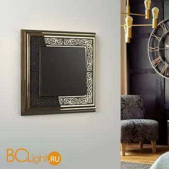 Рамка на 1 пост (золото/черный) Werkel Palacio Gracia W0011430 a051328 - Фото 0