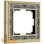 Рамка на 1 пост (золото/черный) Werkel Palacio Gracia W0011430 a051328