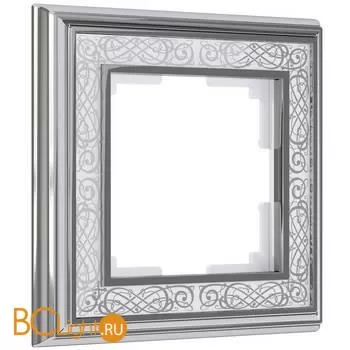 Рамка на 1 пост (хром/белый) Werkel Palacio Gracia W0011431 a051324