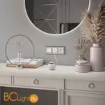 Рамка на 3 поста (хром/белый) Werkel Palacio Gracia W0031431 a051330 - Фото 0