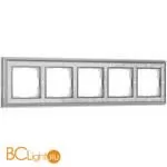 Рамка на 5 постов (хром/белый) Werkel Palacio Gracia W0051431 a051327