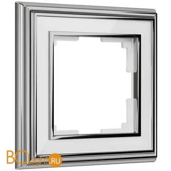 Рамка на 1 пост (хром/белый) Werkel Palacio W0011331 a051210