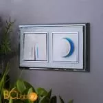 Рамка на 2 поста (хром/белый) Werkel Palacio W0021331 a051211 - Фото 1