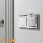 Рамка на 2 поста (хром/белый) Werkel Palacio W0021331 a051211 - Фото 2