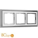 Рамка на 3 поста (хром/белый) Werkel Palacio W0031331 a051200