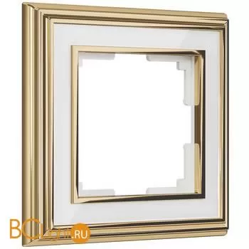 Рамка на 1 пост (золото/белый) Werkel Palacio W0011329 a051203