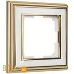 Рамка на 1 пост (золото/белый) Werkel Palacio W0011329 a051203
