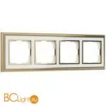 Рамка на 4 поста (золото/белый) Werkel Palacio W0041329 a051205