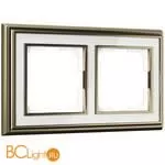 Рамка на 2 поста (бронза/белый) Werkel Palacio W0021327 a051206