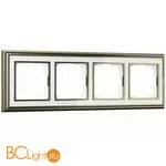 Рамка на 4 поста (бронза/белый) Werkel Palacio W0041327 a051217