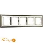 Рамка на 5 постов (бронза/белый) Werkel Palacio W0051327 a051209