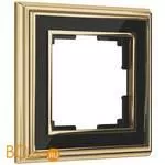 Рамка на 1 пост (золото/черный) Werkel Palacio W0011330 a051215
