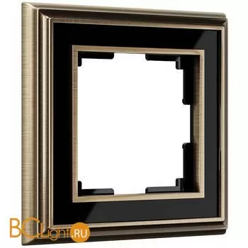 Рамка на 1 пост (бронза/черный) Werkel Palacio W0011328 a051220
