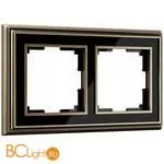 Рамка на 2 поста (бронза/черный) Werkel Palacio W0021328 a051198