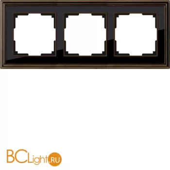Рамка на 3 поста (бронза/черный) Werkel Palacio W0031328 a051201 - Фото 0