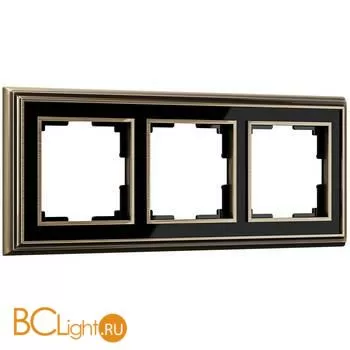 Рамка на 3 поста (бронза/черный) Werkel Palacio W0031328 a051201