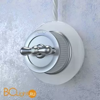 Переключатель одноклавишный (Матовый хром) Werkel Retro W5712022 a051639 - Фото 1