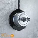 Переключатель одноклавишный (Матовый хром) Werkel Retro W5712022 a051639 - Фото 2