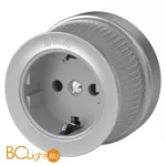 Розетка с заземлением (Матовый хром) Werkel Retro W5771022 a051638