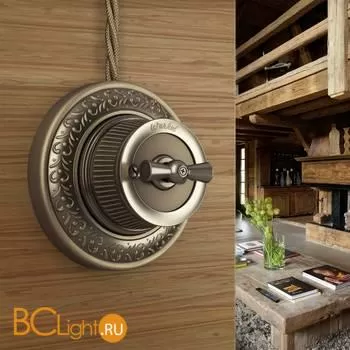 Выключатель на 4 положения двухклавишный (Бронзовый) Werkel Retro W5720012 - Фото 3