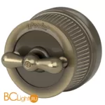 Выключатель на 4 положения двухклавишный (Бронзовый) Werkel Retro W5720012