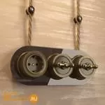 Розетка с заземлением (Бронзовый) Werkel Retro W5771012 a050768 - Фото 4