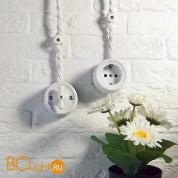 Выключатель на 4 положения двухклавишный (белый) Werkel Retro W5620001 a051310 - Фото 9