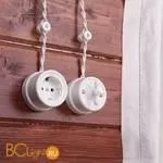 Выключатель на 4 положения двухклавишный (белый) Werkel Retro W5620001 a051310 - Фото 8