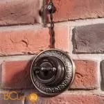 Выключатель на 4 положения двухклавишный (коричневый) Werkel Retro W5620014 a051052 - Фото 0