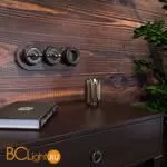 Выключатель на 4 положения двухклавишный (коричневый) Werkel Retro W5620014 a051052 - Фото 3