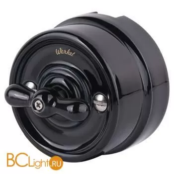 Выключатель на 4 положения двухклавишный (черный) Werkel Retro W5620008 a051452