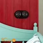 Выключатель на 4 положения двухклавишный (черный) Werkel Retro W5620008 a051452 - Фото 3