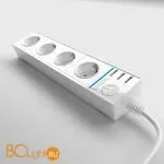 Розеточный блок 4-х местный + 3 USB (белый) Werkel Gallant W6514901 a051460