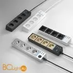 Розеточный блок 4-х местный + 3 USB (серебряный/серебряный рифленый) Werkel Gallant W6514945 a051458 - Фото 9