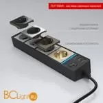 Розеточный блок 4-х местный + 3 USB (черный) Werkel Gallant W6514908 a051459 - Фото 0