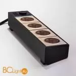 Розеточный блок 4-х местный + 3 USB (черный/шампань рифленый) Werkel Gallant W6514944 a051462 - Фото 12