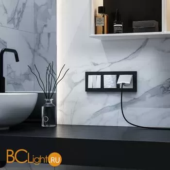 Розетка влагозащ. с зазем. с защит. крышкой и шторками (белый) Werkel W1271201 a052021 - Фото 0