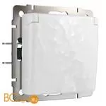 Розетка влагозащ. с зазем. с защит. крышкой и шторками (белый) Werkel W1271201 a052021