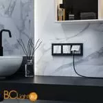 Розетка влагозащ. с зазем. с защит. крышкой и шторками (белый) Werkel W1271201 a052021 - Фото 0