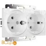 Розетка двойная с заземлением (белый) Werkel W1272001 a052019