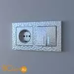 Розетка с заземлением (серебряный) Werkel W1271006 a052073 - Фото 3